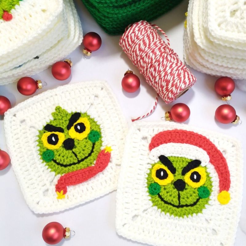 Christmas Granny Squares Crochet Pattern Bundle