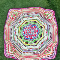 Petal Mandala Crochet Blanket Pattern