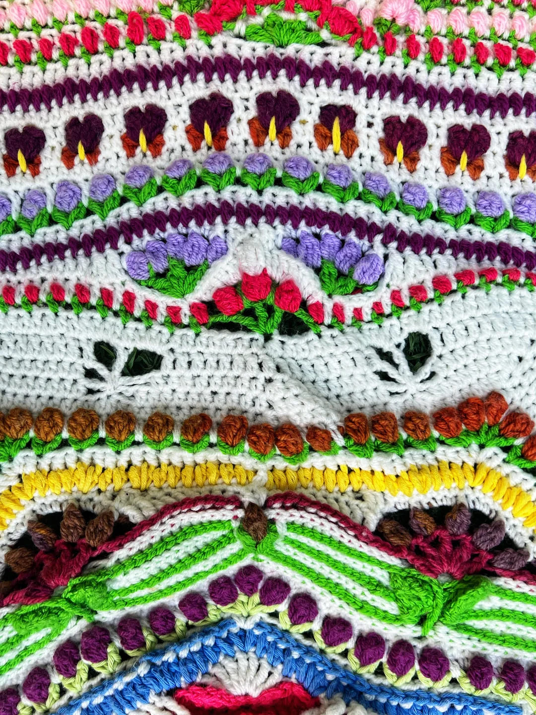 Petal Mandala Crochet Blanket Pattern