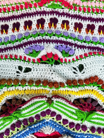 Petal Mandala Crochet Blanket Pattern