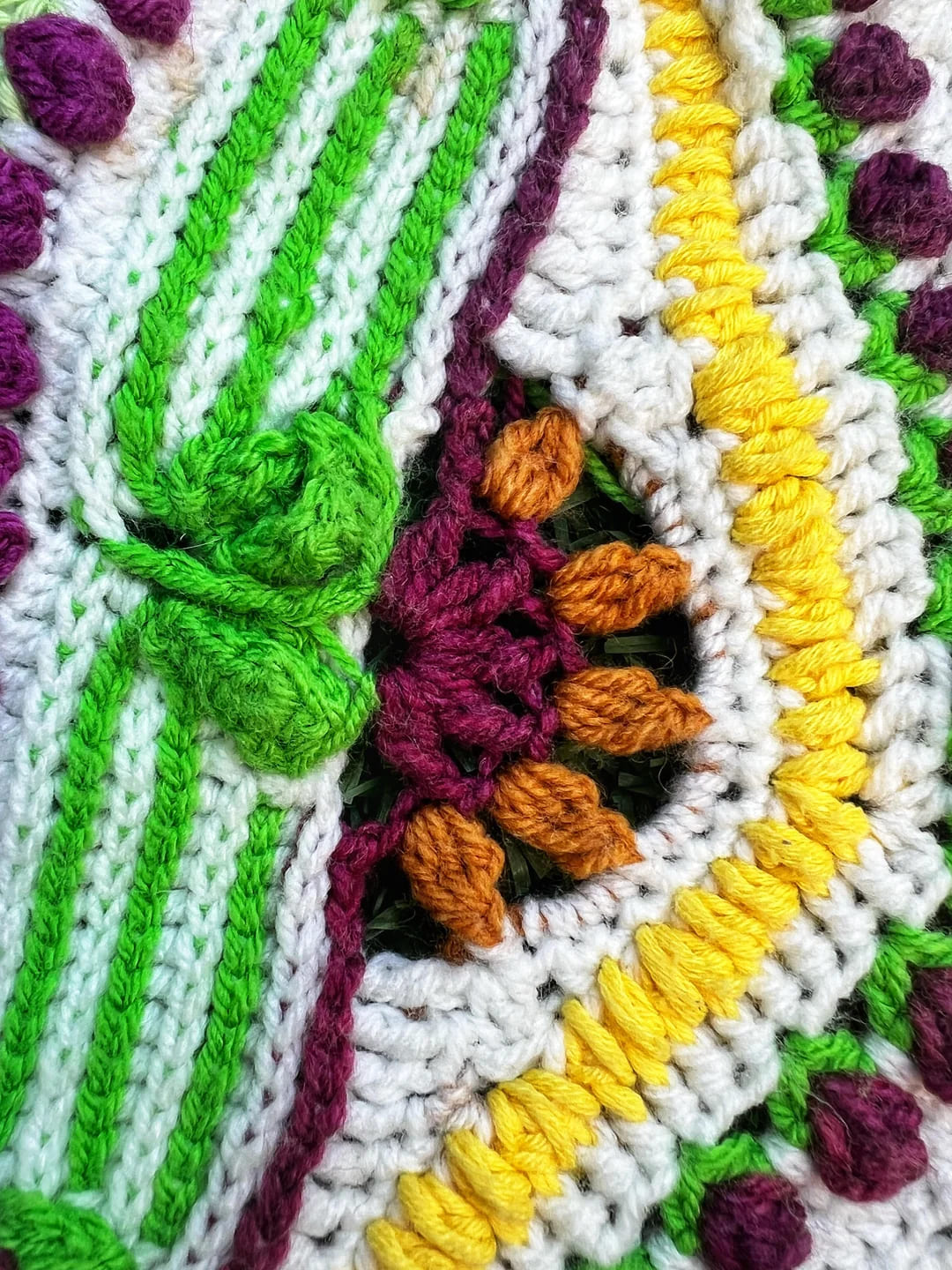 Petal Mandala Crochet Blanket Pattern