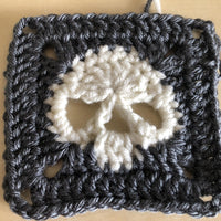 Granny Square Skull Sweater Crochet Pattern