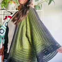 Midnight Ember Cardigan Crochet Pattern