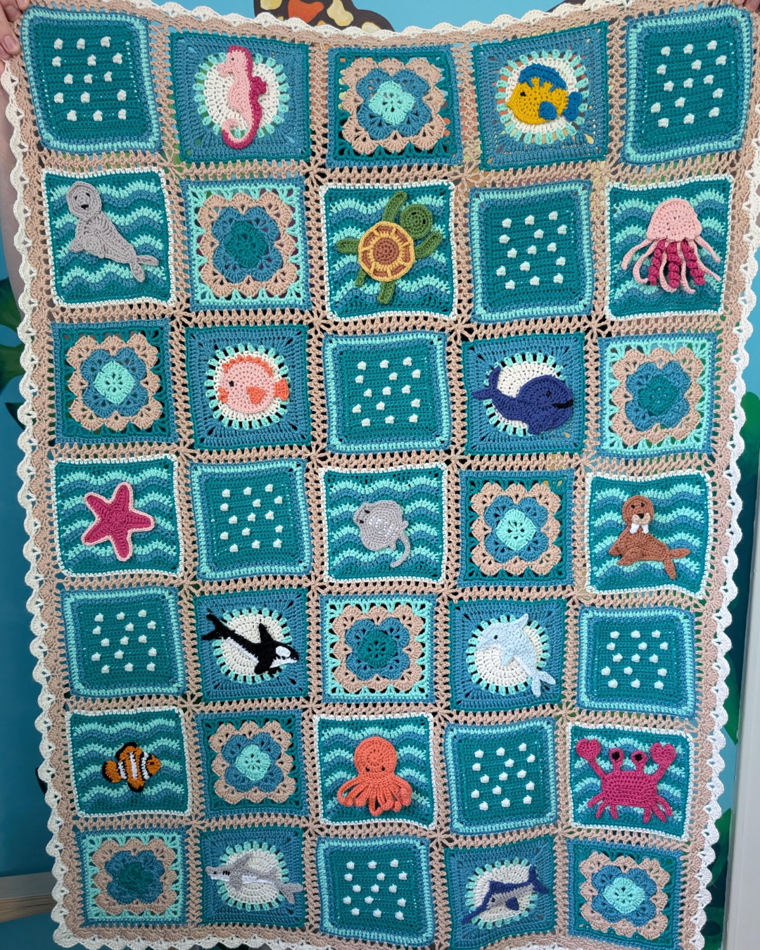 Ocean Pals Blanket - Crochet Pattern