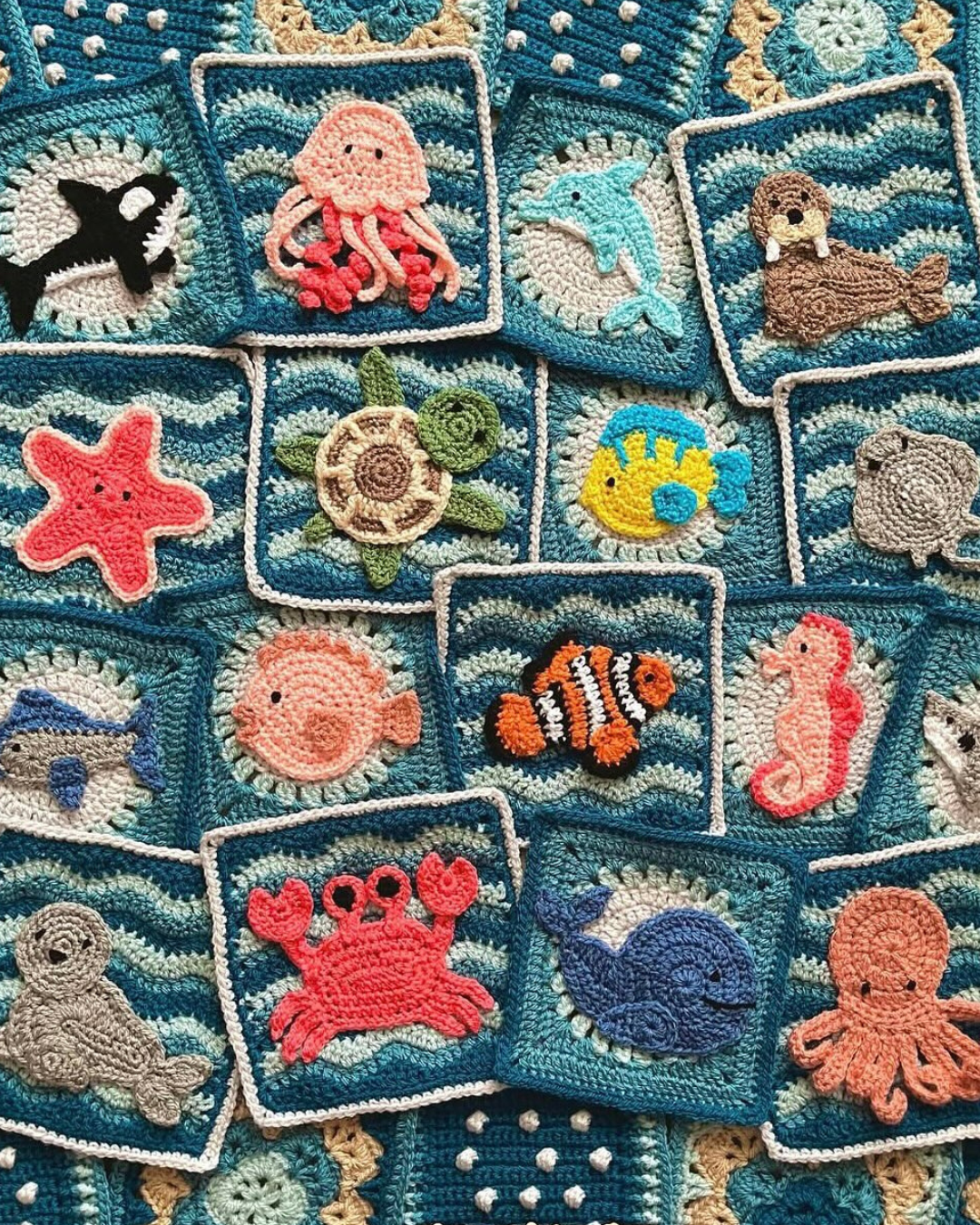 Ocean Pals Blanket - Crochet Pattern