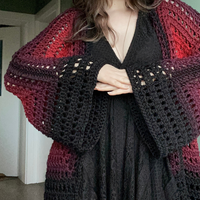 Midnight Ember Cardigan Crochet Pattern