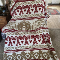 Mosaic Gingerbread Blanket Crochet Pattern