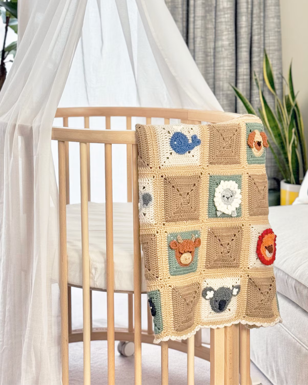 Animal Granny Square Pattern Bundle + Videos