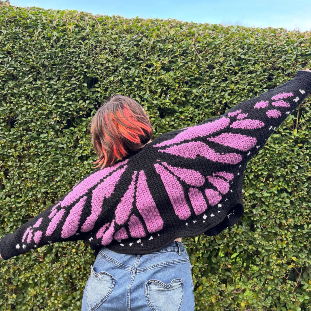 Butterfly Bloom Cardigan Crochet Pattern