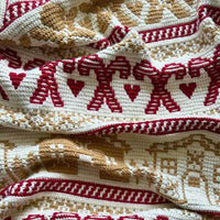Mosaic Gingerbread Blanket Crochet Pattern