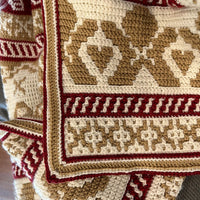 Mosaic Gingerbread Blanket Crochet Pattern