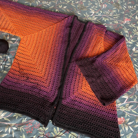 Midnight Ember Cardigan Crochet Pattern