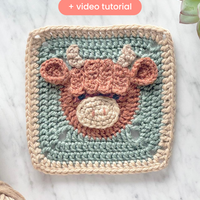 Animal Granny Square Pattern Bundle + Videos