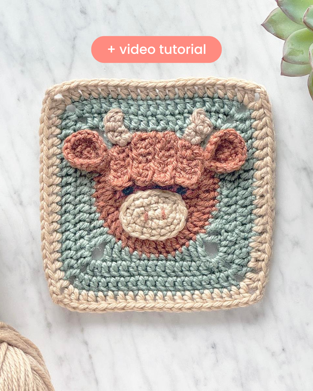 Animal Granny Square Pattern Bundle + Videos