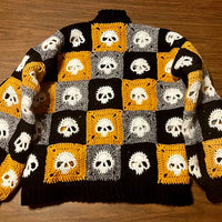 Granny Square Skull Sweater Crochet Pattern