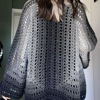Midnight Ember Cardigan Crochet Pattern