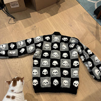 Granny Square Skull Sweater Crochet Pattern