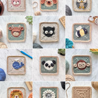 Animal Granny Square Pattern Bundle + Videos