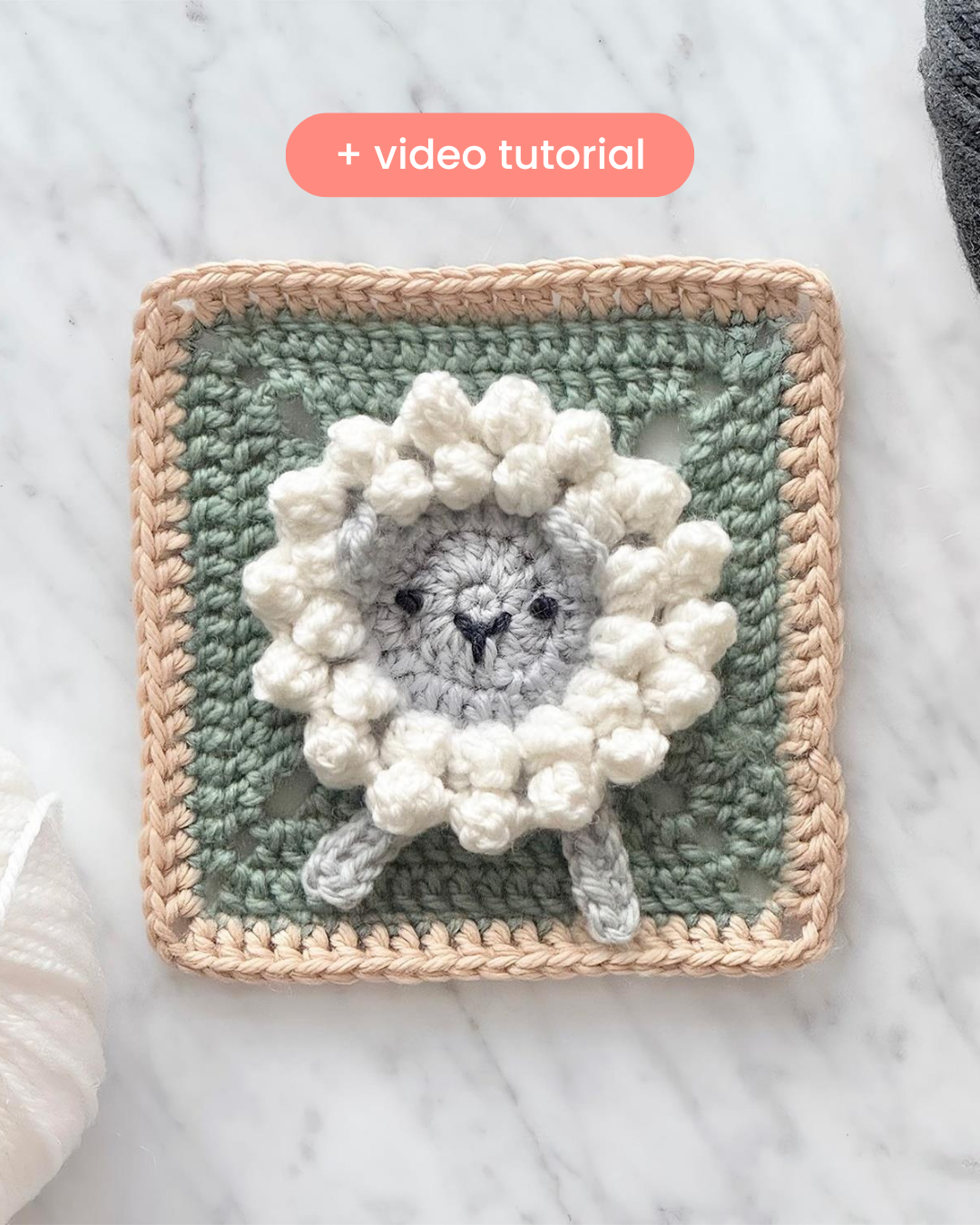 Animal Granny Square Pattern Bundle + Videos