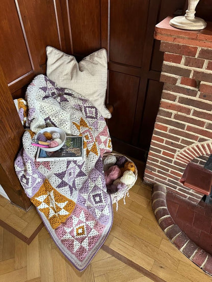 Whispering Stars Blanket Crochet Pattern