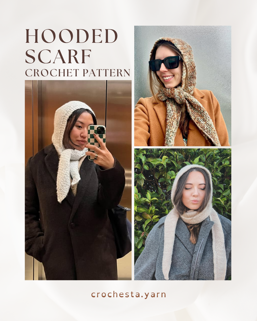 Cozy Hooded Scarf Crochet Pattern