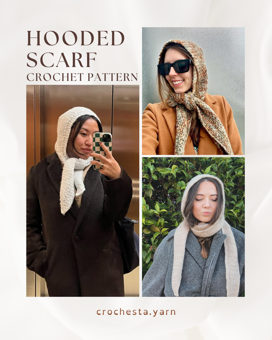 Cozy Hooded Scarf Crochet Pattern