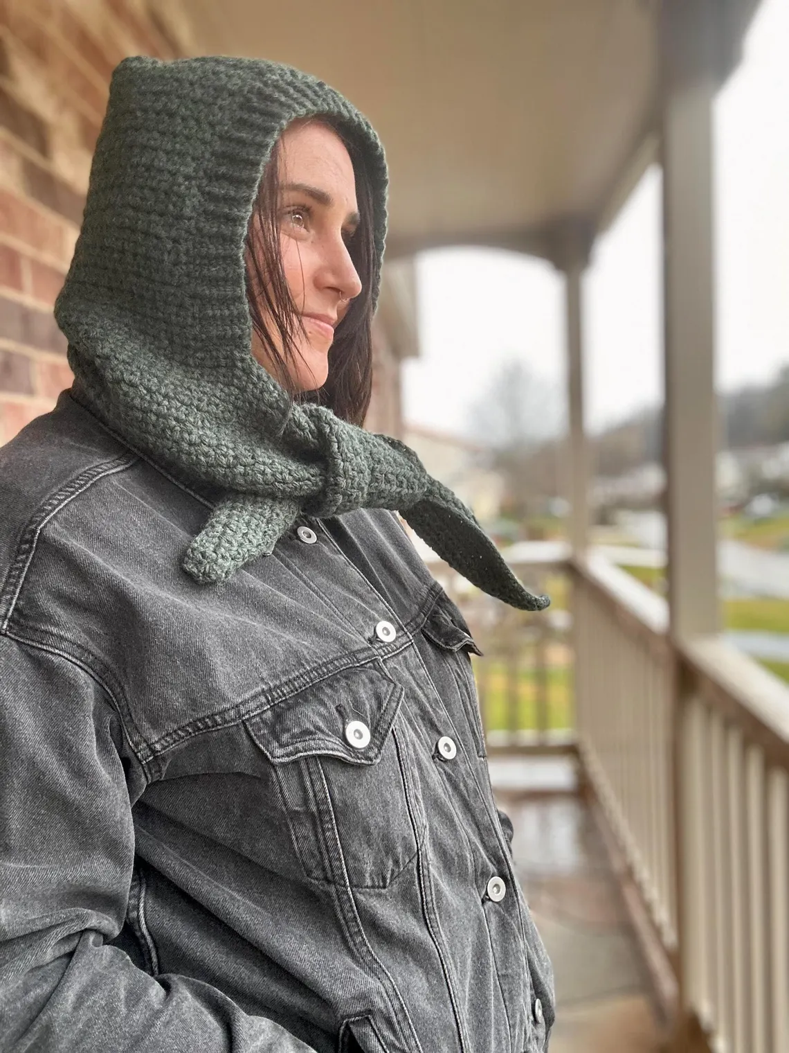 Cozy Hooded Scarf Crochet Pattern